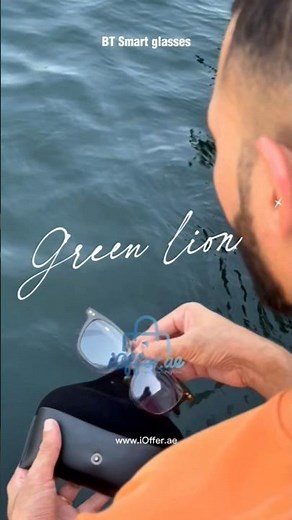 These Sunglasses Glasses Have SPEAKERS Built In! 😎 #smartglasses #eyeglasses #greenlion