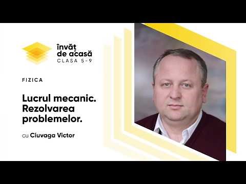 Fizica, clasa a VII-a, Lucrul mecanic. Rezolvarea problemelor