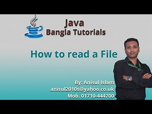 Java Bangla Tutorials 153 : How to read a File