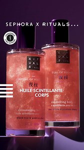 Uniquement chez Sephora, découvrez l'huile scintillante pour le corps Yozakura de Rituals. | SEPHORA