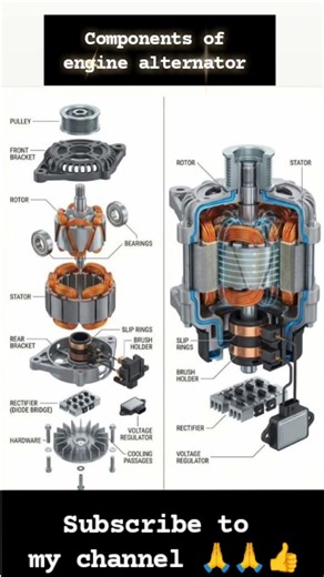components of engine alternator subscribe to channel 🙏👍