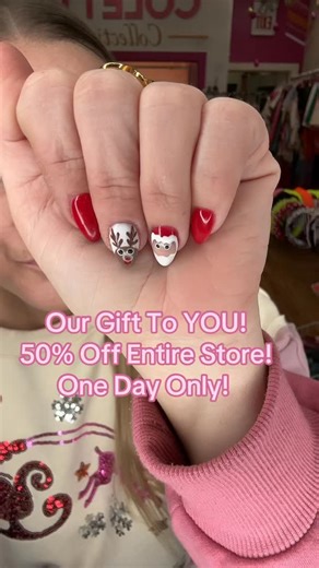 I have an announcement ✨ We’re giving you the gift of 50% OFF the ENTIRE STORE 🎁 Biggest sale of the year — don’t miss it! | The Colette Collection