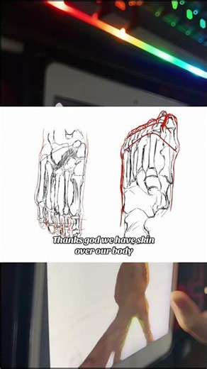 Learning feet anatomy feels like torture #drawing #learningtodraw #art