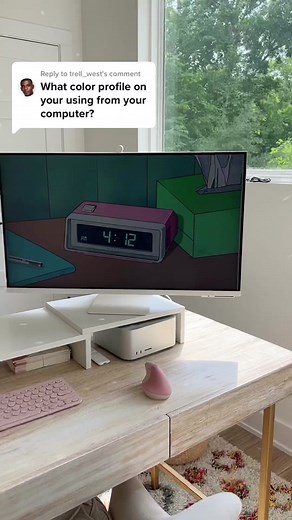 Reply to @trell_west here are my color settings! But make sure you calibrate too :) #samsungm8 #applestudio #macstudio #colorcalibration