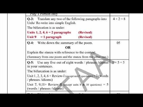 9th Class English Revised Syllabus 2026 | New Book & Paper PatternClass 9 English Full Review