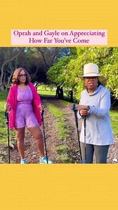 #Oprah and #GayleKing are sharing the lessons they’ve learned while hiking. Tap the link below to watch the entire video! #WednesdayWisdom Watch here 👉🏾 https://trib.al/vnb79n8 | Oprah Daily