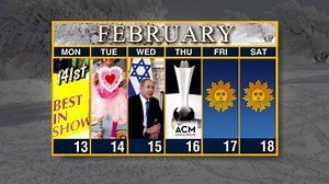 Calendar: Week of February 13