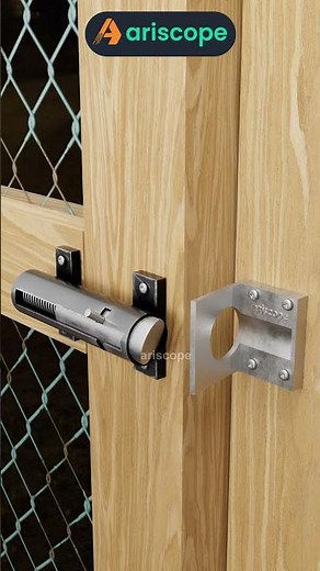 Smart Revolving Door Latch with Spring and Deactivation Option #ariscope