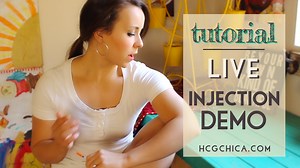 How to DO an hCG Injection in Your Belly, Stomach, Arm and Thigh - Live Demo and Tutorial