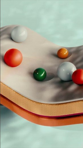 Wave Simulation Experiment #cinema4d #visualization #3dcompositing #satisfying #oddlysatisfying