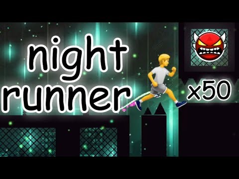 Night runner 100% (Free platformer demon)