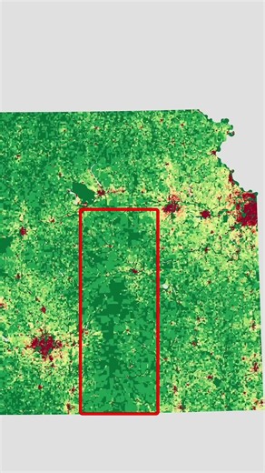 Why almost nobody lives in this part of Kansas #geography