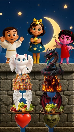 Angel vs Devil: Who Will Sarah Choose? #shorts #angel #devil