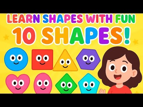 Learn 10 Shapes for Kids | Fun Shape Learning with Examples‪@Kidslearnwithfun-v2y‬