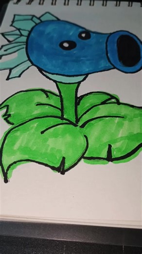 How to draw Plants vs Zombies in easy and simple way #fyppppppppppppppppppppppp #fastdrawing #draw #fyp #tiktokdrawing