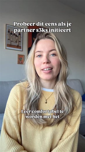 Lieke Radstaak • S*ksualiteitscoach on Instagram: "Verwacht jij een duidelijke ‘ja’ of ‘nee’ van jezelf als je partner initieert? Je mag het ook nog niet helemaal weten 🤷🏻‍♀️ Je mag een beginnetje maken om te kijken of het verlangen ontstaat. Je mag zin hebben in een beetje intimiteit, maar niet het hele pakket 📦 Geef ruimte aan de misschien 🫶🏻"