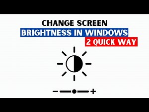 How to Reduce or Bright Screen Brightness in Windows 10/11