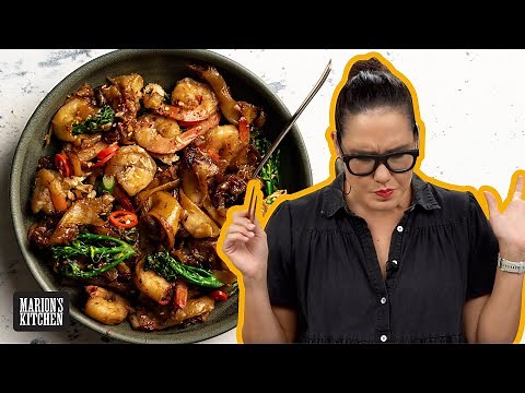 My BEST garlic shrimp noodle recipe ... Garlic Shrimp Pad See Ew | Marion’s Kitchen