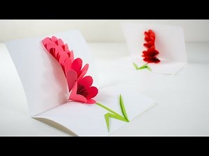 Pop Up Flower Card - Tutorial - DIY 🍉