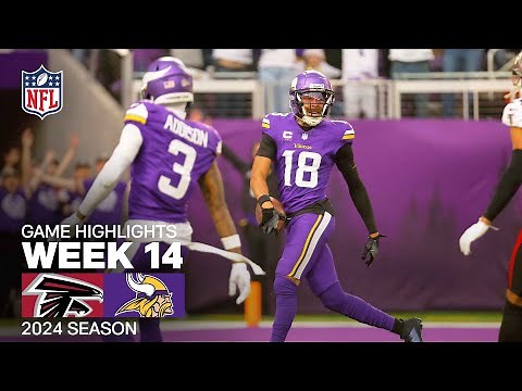 Atlanta Falcons vs. Minnesota Vikings | 2024 Week 14 Game Highlights