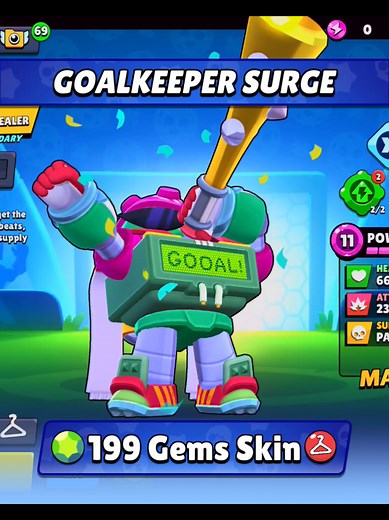 Scorekeeper Surge Sneakpeeks⚽💪 || #brawlstars #update #skin #sneakpeek #supercellcreator