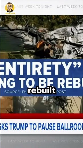 The $250 Million Ballroom You Won’t Believe! #lastweektonight #johnoliver #shorts #viral