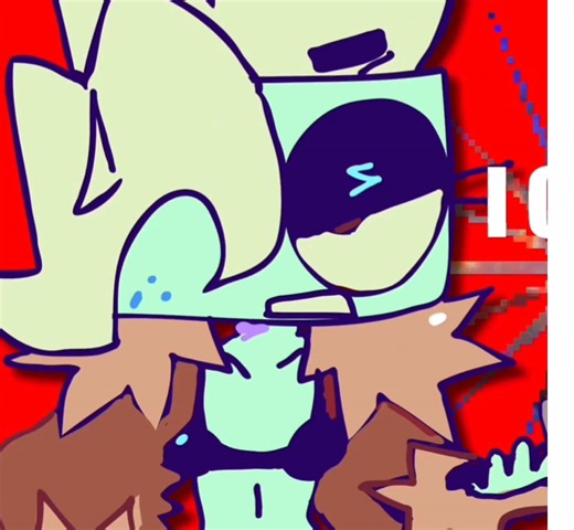 I don’t know why the audio cut oopsies I DREW TISHA WOAH SHE LOOK SO PRETTY AND COOL RIGHT🥹🥹✌️✌️ #fyp #dandysworldanimation #animation #dandysworld #red