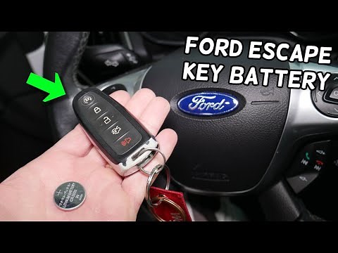 FORD ESCAPE KEY FOB BATTERY REPLACEMENT REMOVAL 2012 2013 2014 2015 2016 2017 2018 2019 2020