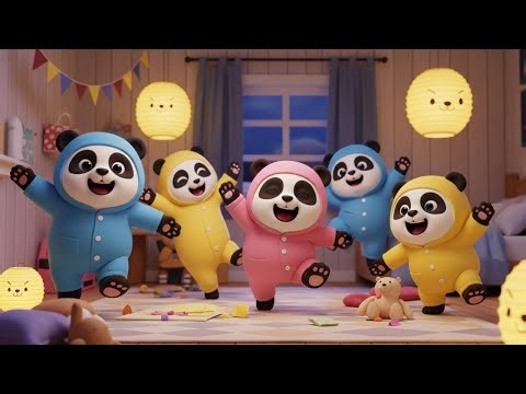 Panda Pajama Party | Fun Animal Rhyme for Kids | Cute Nursery Rhymes