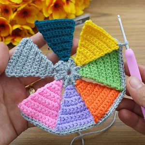 8.6K views · 99 reactions | Motif, Coaster, Flower. Make and Sell. How to make a very easy fower coaster motif. Tunisian crochet | Decor And Knitting | Facebook