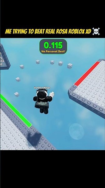 Me Trying To Beat Real Rosa World Record Roblox ☠️ #roblox#fyp