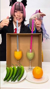 Sion princess Chili Pepper vs Orange Cardboard Box Challenge