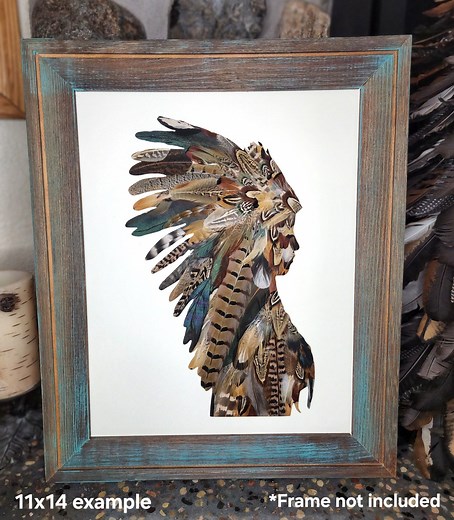 Native American Art, Native American Decor, Unique Feather Wall Art, Handmade Feather Art, Nature Inspired Artwork - Etsy