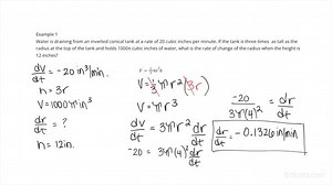 How to Interpret Related Rates in Applied Contexts | Calculus | Study.com