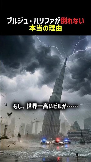 🚨 【もし】世界一高いビルが…耐えられなかったら？ #ショート #建築 #ブルジュハリファ
