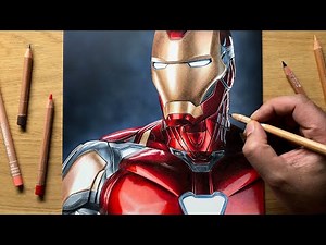 Drawing Iron Man - Time-Lapse + Real-Time | Artology