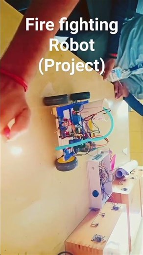 Project of Fire fighting Robot with Arduino