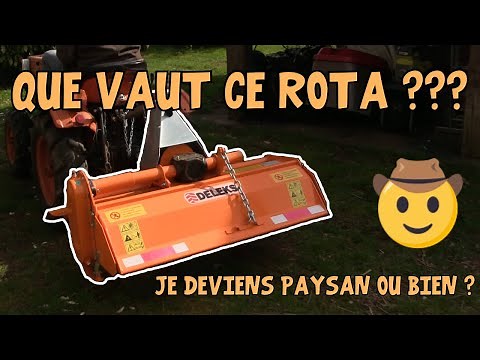 Kubota B7100D #10 Essai du rota DELEKS DFL-115