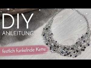 DIY Anleitung - festlich funkelnde Kette