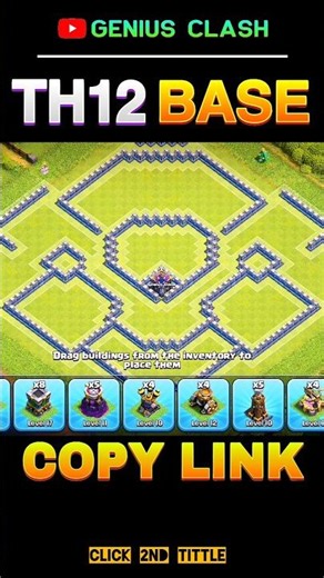 Th12 Warbase and Legends League Base! #shorts