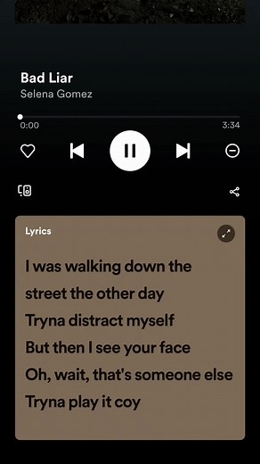 Bad Liar - Selena Gomez Lyrics