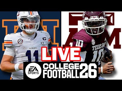 Auburn at Texas A&M - 9/27/25 Simulation (EA College Football 26)