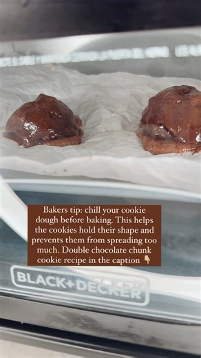 Here’s a recipe for double chocolate chunk cookies: Ingredients: - 1 cup (2 sticks) unsalted butter, softened - 1 cup granulated sugar - 1 cup brown sugar, packed - 2 large eggs - 1 teaspoon vanilla extract - 2 cups all-purpose flour - 1/2 cup unsweetened cocoa powder - 1 teaspoon baking soda - 1/2 teaspoon salt - 2 cups chocolate chunks or chocolate chips Instructions: 1. Preheat your oven to 350°F (175°C) and line a baking sheet with parchment paper. 2. In a large mixing bowl, cream together t