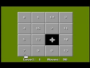 15 Move Hole Puzzle (DOS)