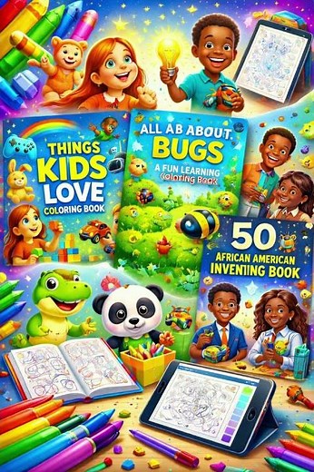 🖍️ Fun Kids Coloring Books & eBooks | Instant Downloads + Amazon Paperbacks 📚🎨