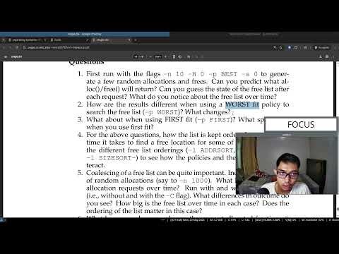 Live study: read along book "Operating Systems: Three Easy Pieces" (Part 98)
