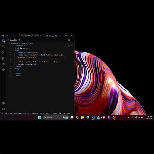 online Text Editing HTML, CSS & JAVASCRIPT new video up coming part - 1