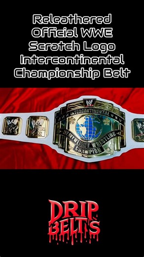 Releathered WWE IC Championship Belt by DRIPBELTS #wrestlingbelt #wwebelt #wweshop #championshipbelt