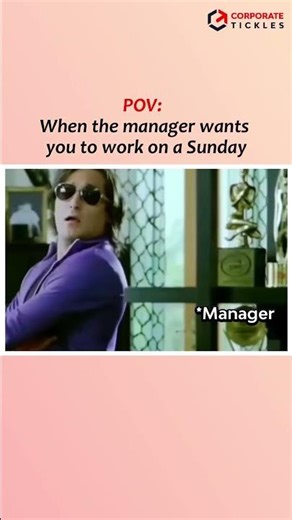 When the Manager Wants You to Work on a Sunday 😭 | Corporate Reality