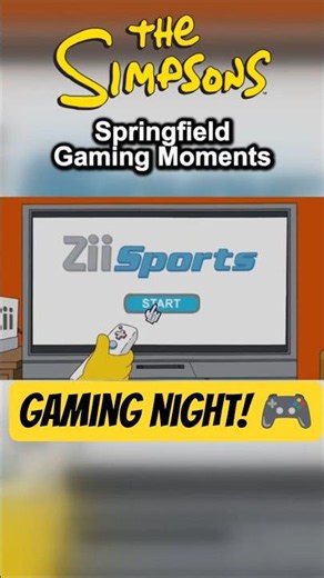 Springfield Plays Video Games 🎮 #thesimpsons #viral